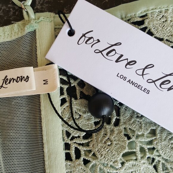 FOR LOVE AND LEMONS  !  Lace Bustier/Bra With Crystal  ( M ) - Picture 4 of 8